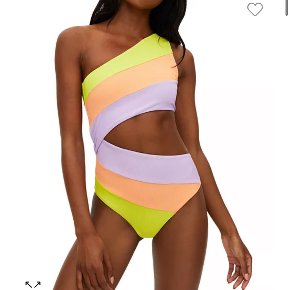 Joyce Colorblock One Shoulder One Piece Swimsuit Sundazed Colorblock